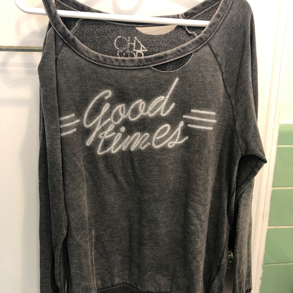 Ripped long sleeve shirt